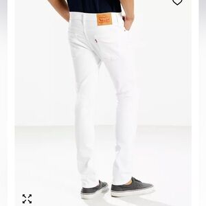 Levi’s 511 White Jeans Men’s 38x32 | Slim Fit Stain-Free Denim